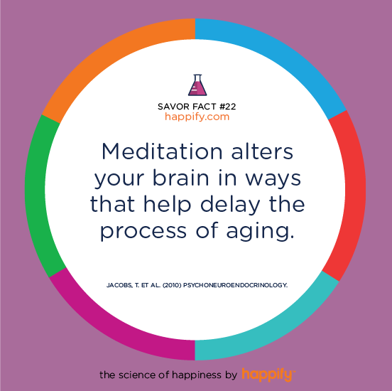 Meditation alters your brain in ways that help delay the process of aging. JACOBS, T. ET AL. (2010) PSYCHONEUROENDOCRINOLOGY